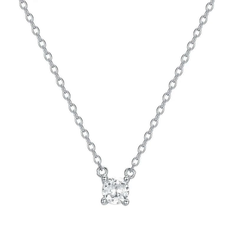925s Silver Diamond Necklace for Women