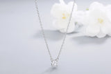 925s Silver Diamond Necklace for Women