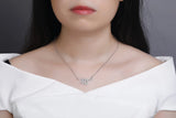925s Silver Snake Pendant Necklace with Diamond Studded Collarbone