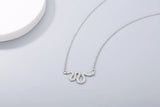 925s Silver Snake Pendant Necklace with Diamond Studded Collarbone