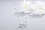 925s Silver Infinite Symbol Pendant Women's Necklace