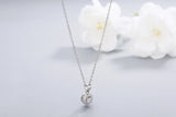 925s Silver Zircon Diamond Pendant Collarbone Women's Necklace
