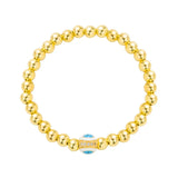 Copper Plated Devil's Eye Stretchable Bracelet