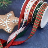 Christmas Decorations Ribbons Set - 5 Meter Cross Border Lattice Dots Ribbons