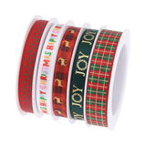 Christmas Decorations Ribbons Set - 5 Meter Cross Border Lattice Dots Ribbons