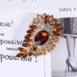 Joker Clothing Accessories Large Crystal Brooch Cross-border Sales