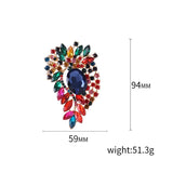 Joker Clothing Accessories Large Crystal Brooch Cross-border Sales