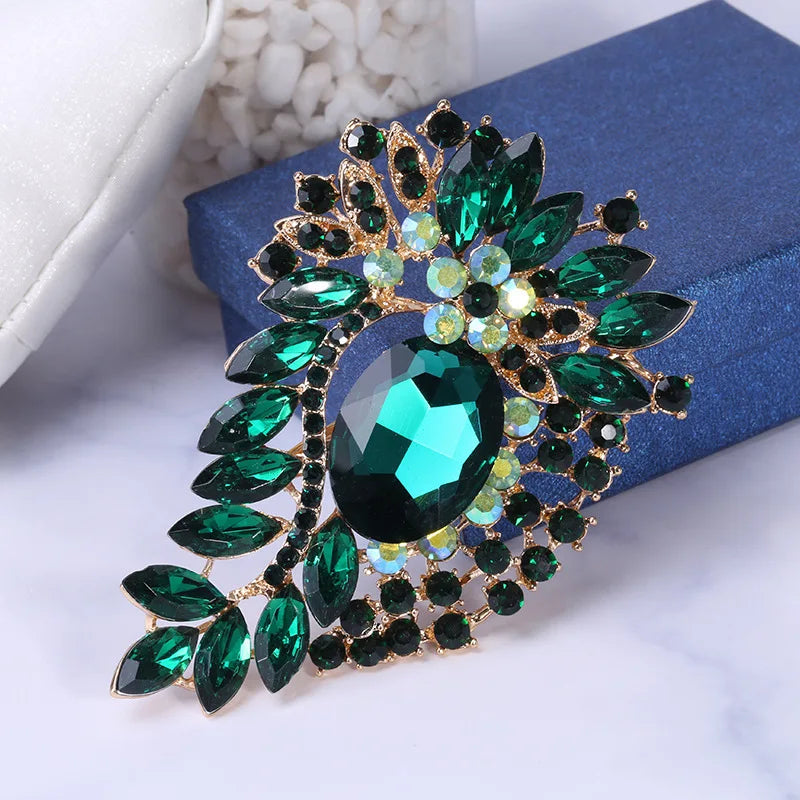 Joker Clothing Accessories Large Crystal Brooch Cross-border Sales
