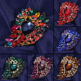 Joker Clothing Accessories Large Crystal Brooch Cross-border Sales