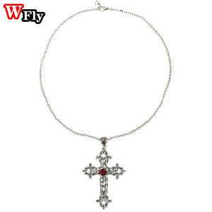 Cross collar Lolita Punk Gothic Necklace Cosplay