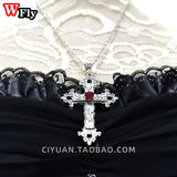 Cross collar Lolita Punk Gothic Necklace Cosplay