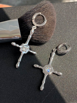 Cross Earrings Female Senior Sense Ear Studs