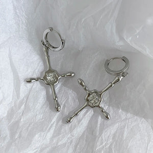 Cross Earrings Female Senior Sense Ear Studs