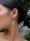 Cross Earrings Female Senior Sense Ear Studs