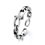 Unique Vintage Silver Lucky Index Finger Ring Chinese Retro Money Bague