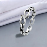 Unique Vintage Silver Lucky Index Finger Ring Chinese Retro Money Bague