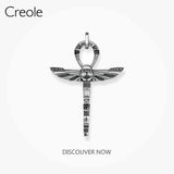 Ankh Scarab Pendant 925 Sterling Silver For Men Women