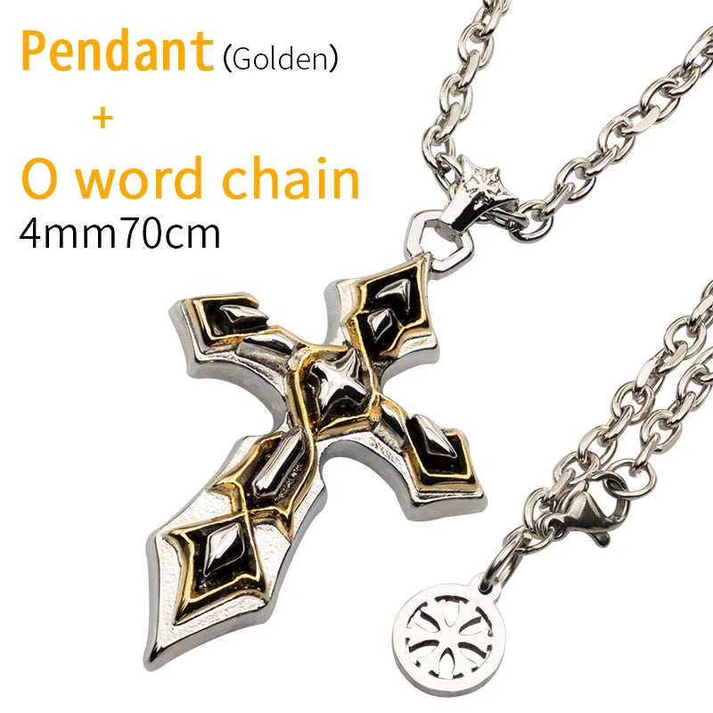 Men's Stainless Steel Thorns Necklace Punk Vintage Jewelry