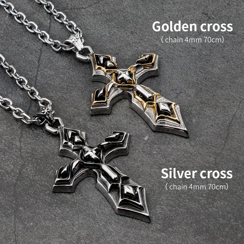 Men's Stainless Steel Thorns Necklace Punk Vintage Jewelry