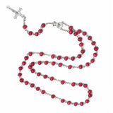 Rose Sutra Wood Necklace Red Rosary Catholic Necklaces