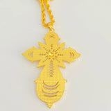 Ethiopian Crosses Pendant Twisted Chain Eritrea Jewelry
