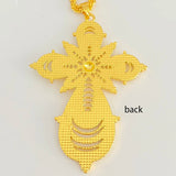 Ethiopian Crosses Pendant Twisted Chain Eritrea Jewelry