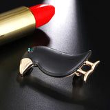 Crow Brooch Paint Bird Enamel Brooches Men Women Suits Dress Hat