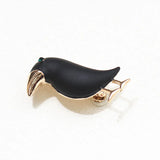 Crow Brooch Paint Bird Enamel Brooches Men Women Suits Dress Hat