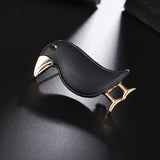 Crow Brooch Paint Bird Enamel Brooches Men Women Suits Dress Hat