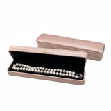 Crown Buckle Rose Brushed PU Leather Jewelry Packing Box