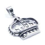 Crown Cross Pendant Stainless Steel Mens Jewelry