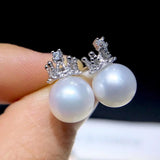 Crown 925 Silver Earring Findings for Jewelry Making