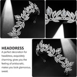 Zircon Leaf Bridal Wedding Tiaras Alloy Bridal Crown