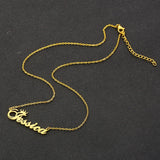 Crown Name Necklace for Women Personalized Nameplate Chain Necklaces