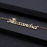 Crown Name Necklace Stainless Steel Charm Pendant