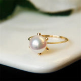 Adjustable Crown Ring Base Mounting for Pearl Beads
