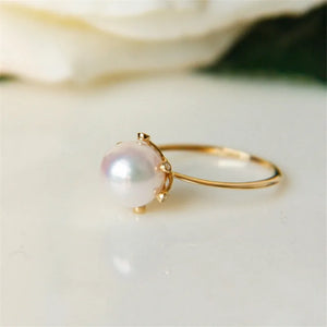 Adjustable Crown Ring Base Mounting for Pearl Beads