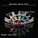 Crystal Crown Queen Wedding Tiara Bride Headpiece