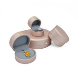Crown Ring Earring Pendant Box PU Leather Jewelry Display