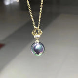 Crown Shape 925 Silver Pendant Base for Beads Stones Crystal