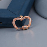 Crown Shape Clasps Hooks Copper Micro Pave Zirconia Jewelry Making