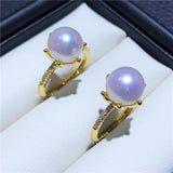 Crown Plated Ring Base Mountings for Pearl Beads