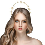 Crown Star Goddess Crown Headband Alloy Wedding Accessories