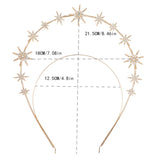 Crown Star Goddess Crown Headband Alloy Wedding Accessories