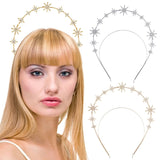 Crown Star Goddess Crown Headband Alloy Wedding Accessories