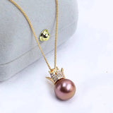 Crown Style Pendant Mount Base for 10-11mm Pearls Stones Beads