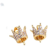 Crown Style Pendant Mount Base for 10-11mm Pearls Stones Beads