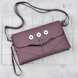 Crown PU Leather 18mm Snap Button Jewelry Bag For Women