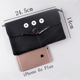 Crown PU Leather 18mm Snap Button Jewelry Bag For Women