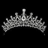 Crystal Alloy Bridal Tiara Hair Crown Queen Party Crowns